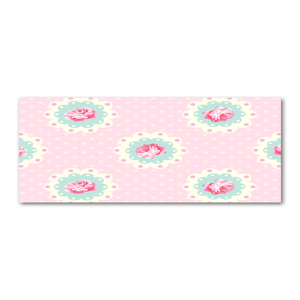 Cuadro metacrilato horizontal Rosas