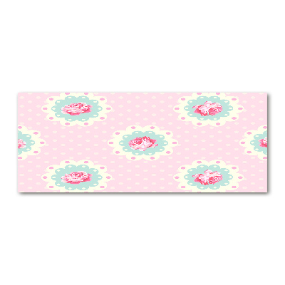 Cuadro metacrilato horizontal Rosas