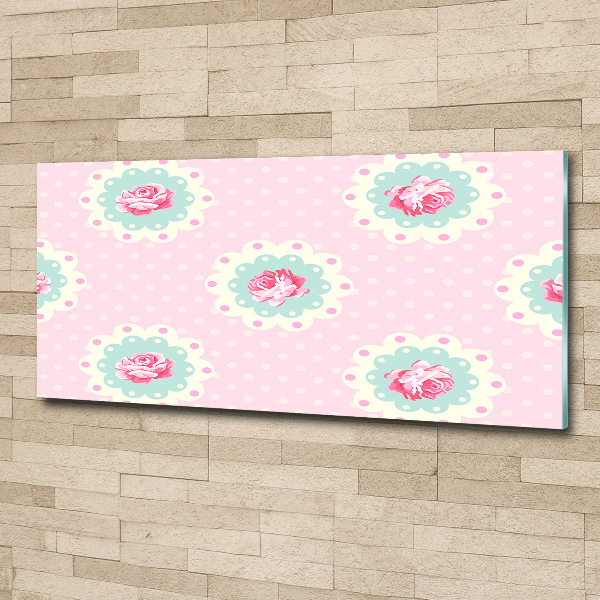 Cuadro metacrilato horizontal Rosas