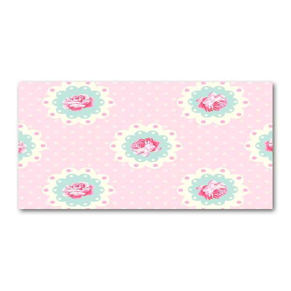 Cuadro metacrilato horizontal Rosas