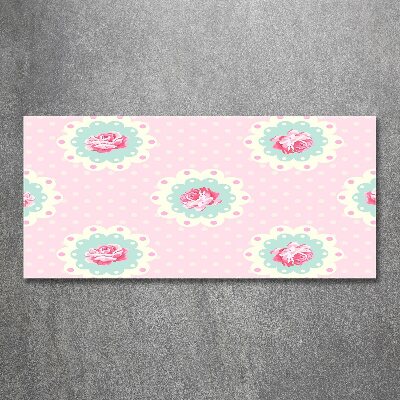 Cuadro metacrilato horizontal Rosas