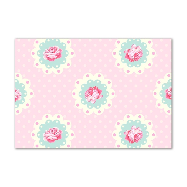 Cuadro metacrilato horizontal Rosas