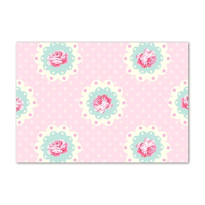 Cuadro metacrilato horizontal Rosas