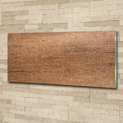 Cuadro acrílico horizontal Fondo de madera