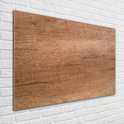 Cuadro acrílico horizontal Fondo de madera