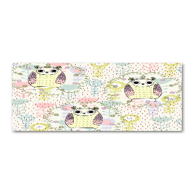 Foto en metacrilato horizontal Búhos