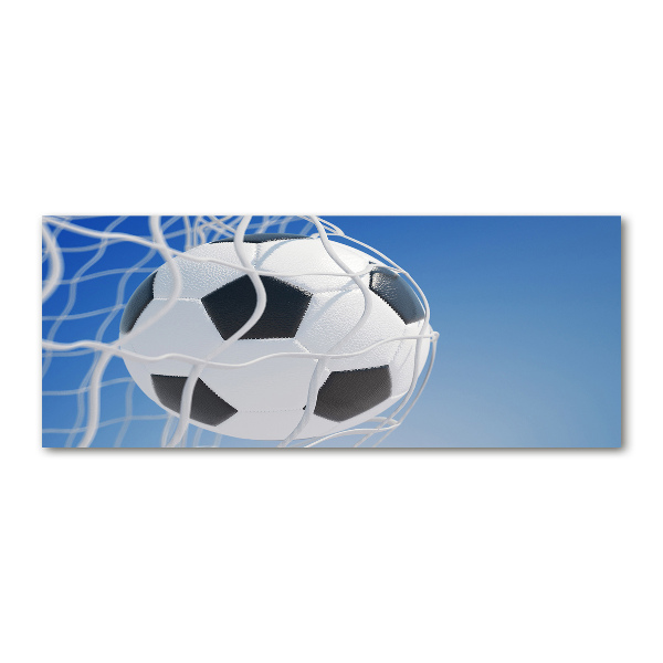 Foto en metacrilato horizontal El balón está en la portería.