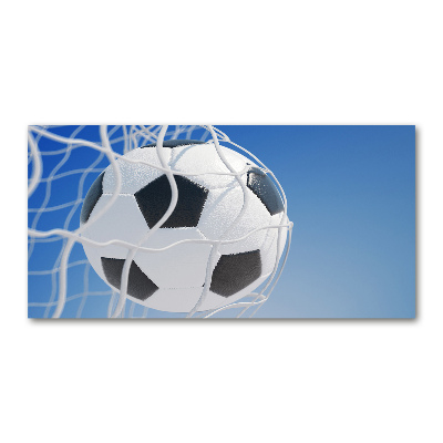 Foto en metacrilato horizontal El balón está en la portería.