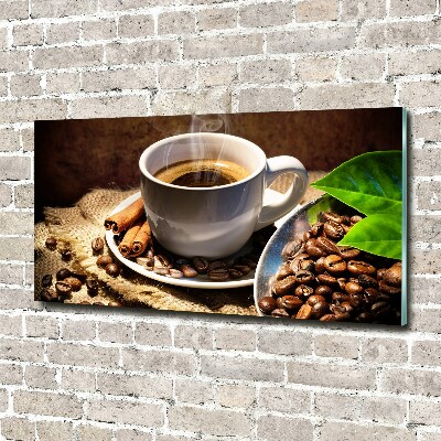 Foto en metacrilato horizontal Una taza de café