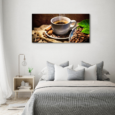 Foto en metacrilato horizontal Una taza de café