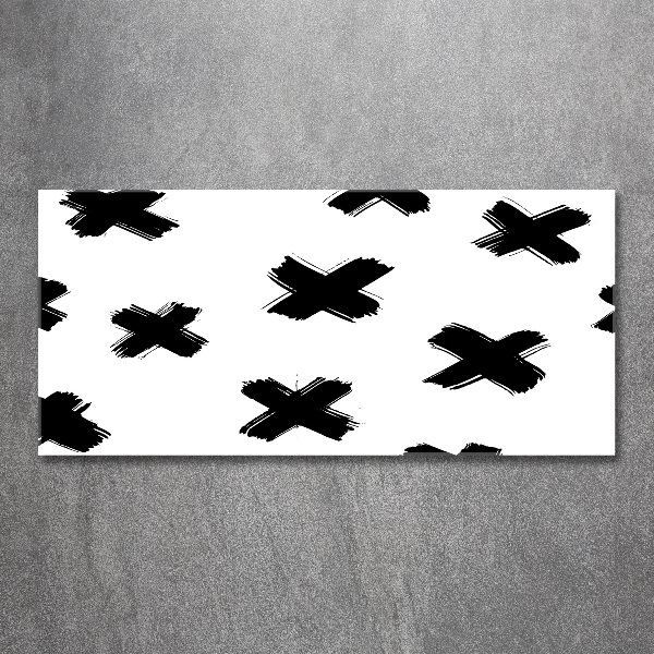 Pintura en acrílico horizontal Manchas blancas y negras