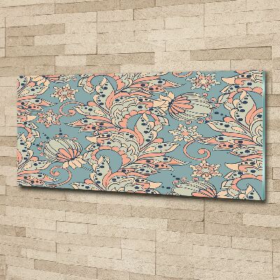 Foto en metacrilato horizontal flores étnicas