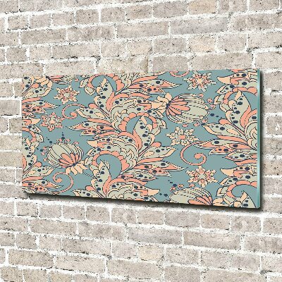 Foto en metacrilato horizontal flores étnicas