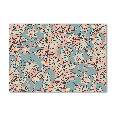 Obraz zdjęcie szkło akryl Kwiaty etniczne