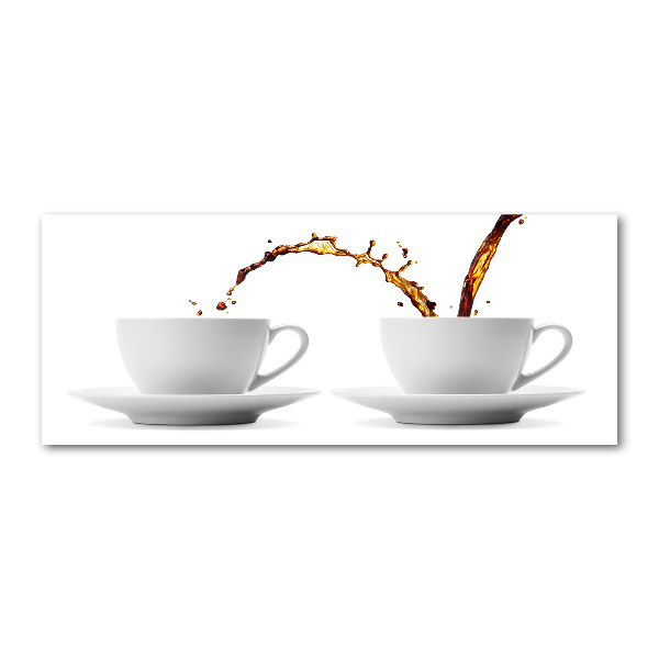 Cuadro acrílico horizontal Café vertido
