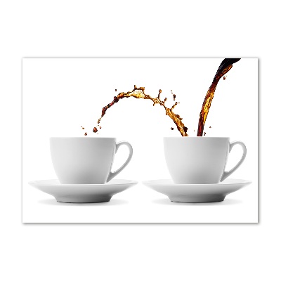 Cuadro acrílico horizontal Café vertido