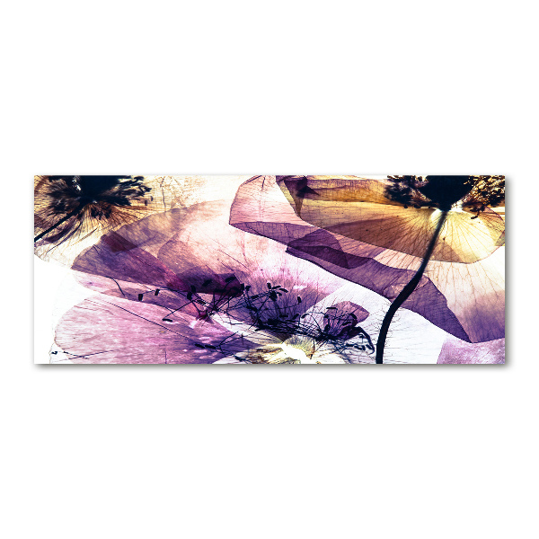 Cuadro acrílico horizontal Amapolas secas