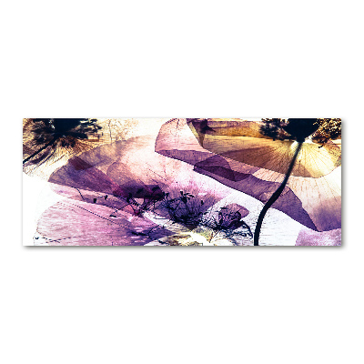 Cuadro acrílico horizontal Amapolas secas