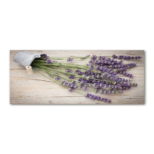 Pintura en acrílico horizontal Lavanda en maceta