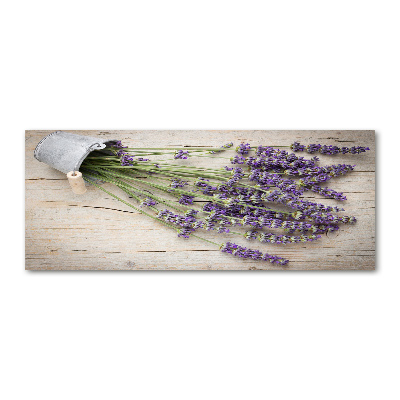 Pintura en acrílico horizontal Lavanda en maceta