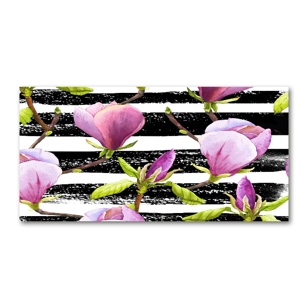 Cuadro metacrilato horizontal Magnolia rayada