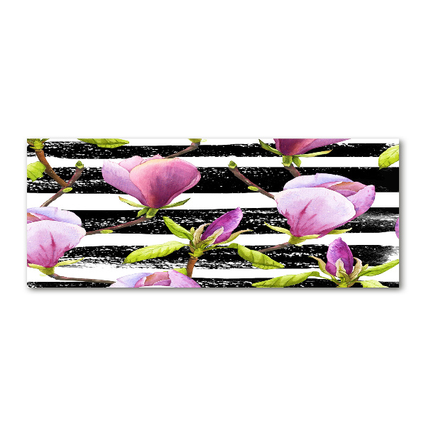 Cuadro metacrilato horizontal Magnolia rayada