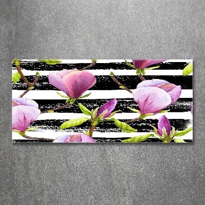 Cuadro metacrilato horizontal Magnolia rayada