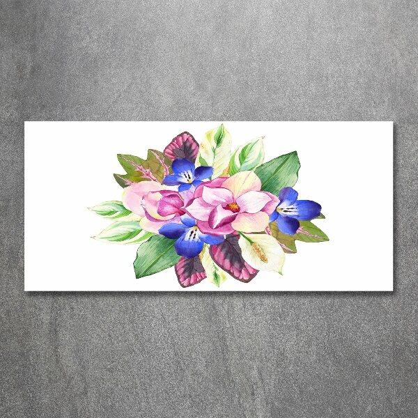 Foto en metacrilato horizontal Un ramo de flores