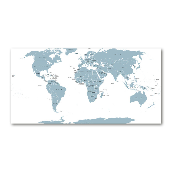 Cuadro acrílico horizontal Mapa político