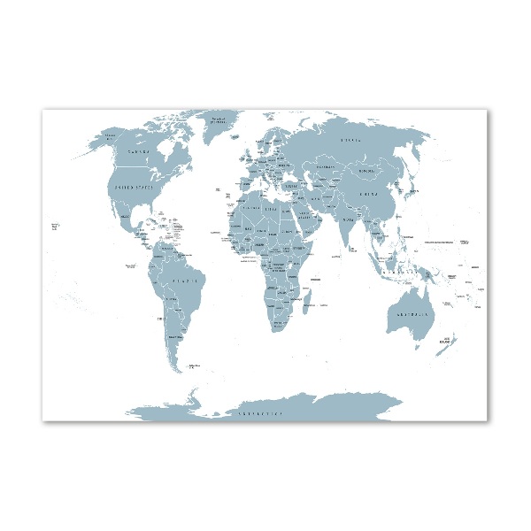 Cuadro acrílico horizontal Mapa político