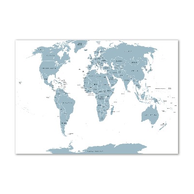 Cuadro acrílico horizontal Mapa político