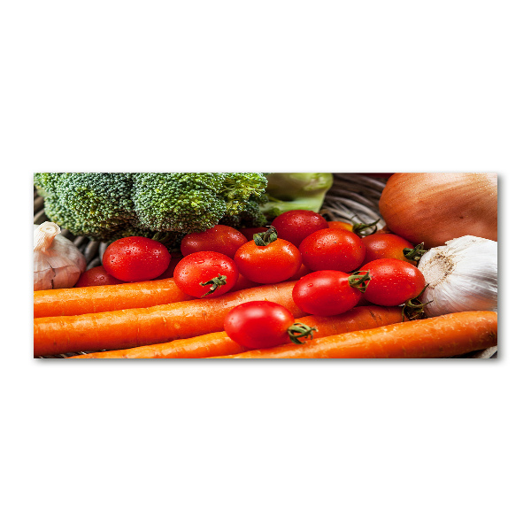 Pintura en acrílico horizontal Verduras