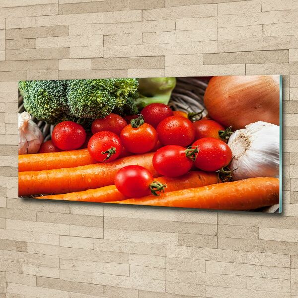 Pintura en acrílico horizontal Verduras