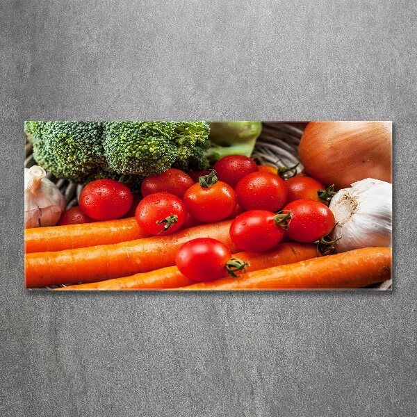 Pintura en acrílico horizontal Verduras