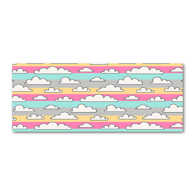 Pintura en acrílico horizontal Nubes