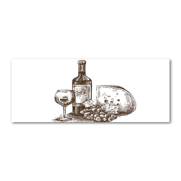 Foto en metacrilato horizontal Vino y aperitivos