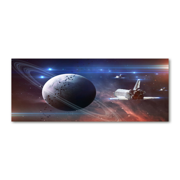 Pintura en acrílico horizontal Astronave