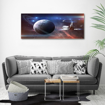 Pintura en acrílico horizontal Astronave