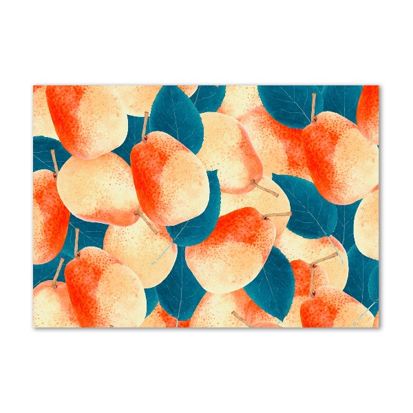 Pintura en acrílico horizontal Peras