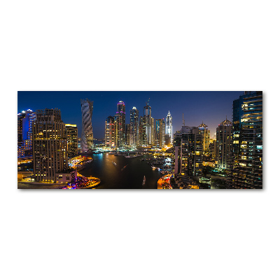 Foto en metacrilato horizontal Puerto deportivo de Dubái