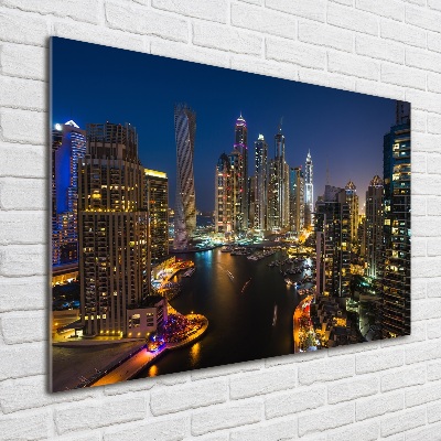 Foto en metacrilato horizontal Puerto deportivo de Dubái