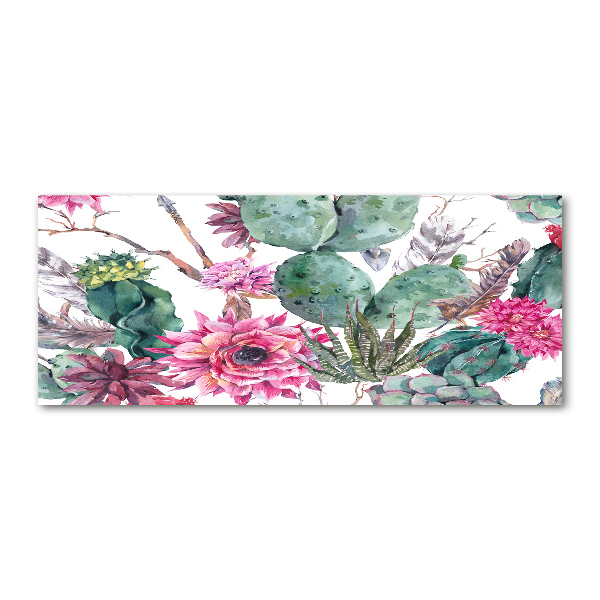 Pintura en acrílico horizontal Cactus