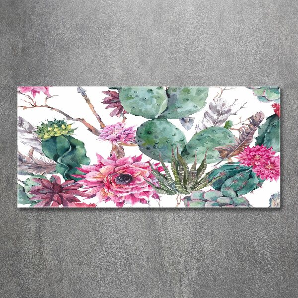 Pintura en acrílico horizontal Cactus