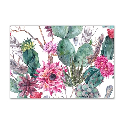 Pintura en acrílico horizontal Cactus