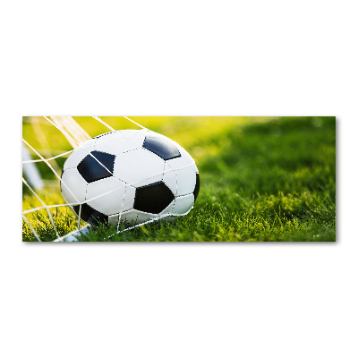 Cuadro metacrilato horizontal El balón está en la portería.