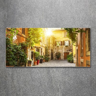 Cuadro acrílico horizontal calles italianas
