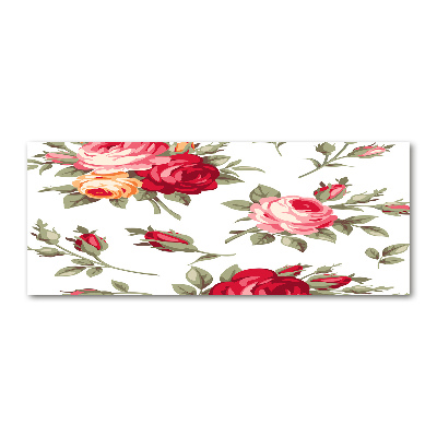 Cuadro metacrilato horizontal Rosas