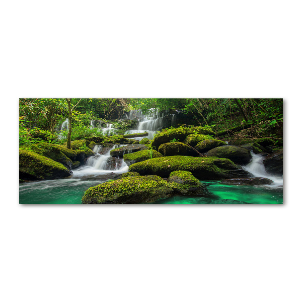 Foto en metacrilato horizontal Cascada en el bosque