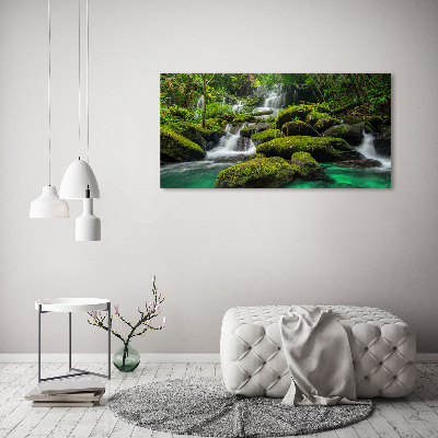 Foto en metacrilato horizontal Cascada en el bosque