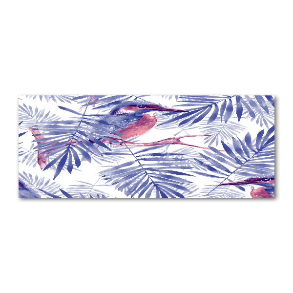 Cuadro acrílico horizontal Plantas y aves